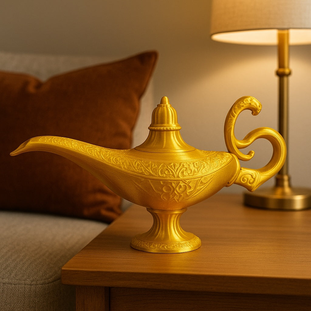 Golden Genie Lamp Desk & Décor Accent